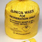 Clinical Waste Bags, Yellow, 360 x 711 x 990mm, 25 Roll-Medistock Medical Supplies